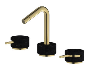 Смеситель для биде с 3 отверстиями для мраморной столешницы с автоматическим сливом