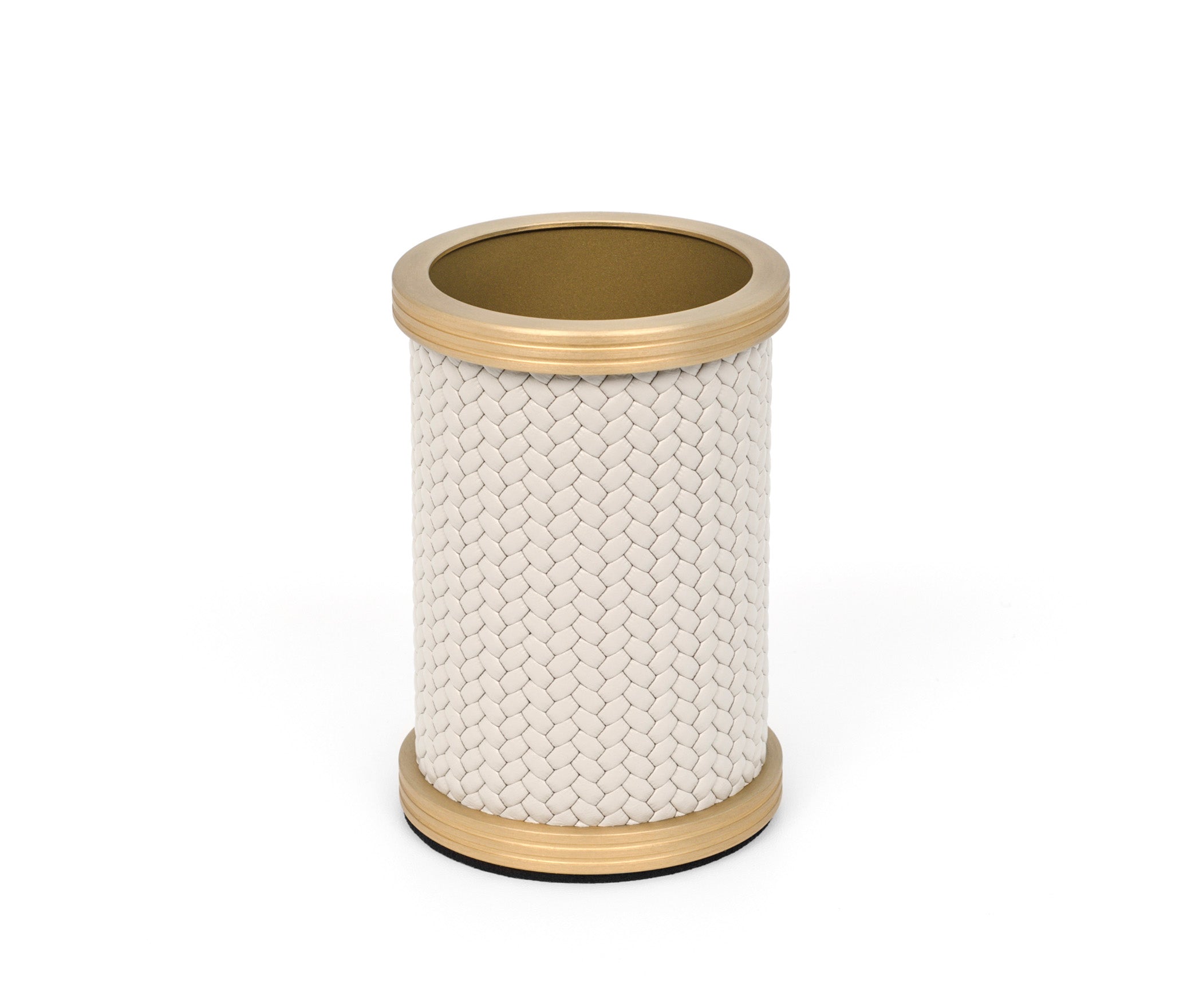 Держатель для зубных щеток Carol - Ø 6,5XH10 см / металл-хром / зернистая кожа_черный Pinetti 00.1611.029.001 - Вид №3