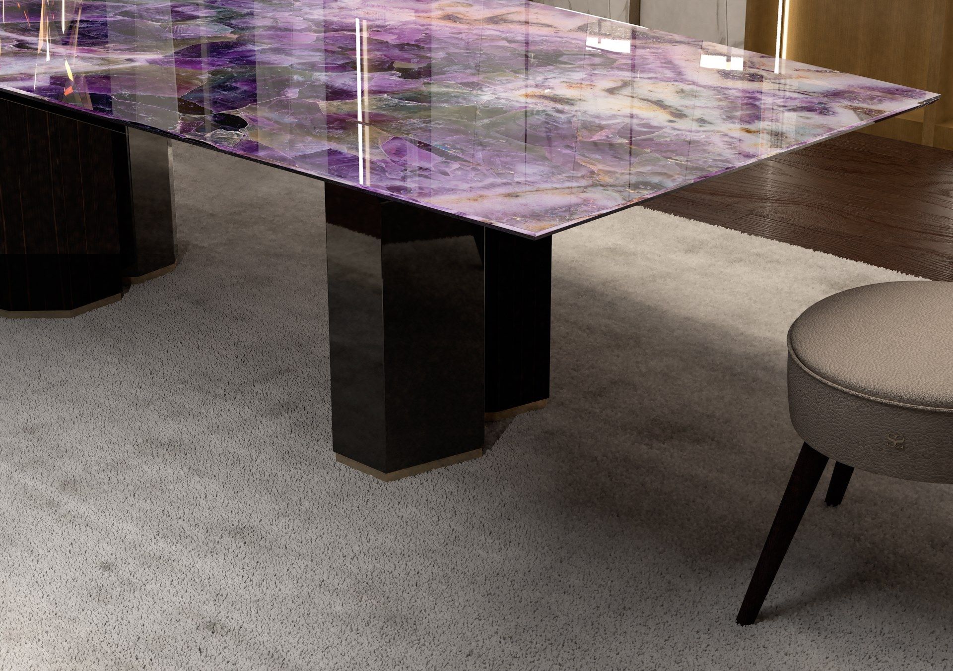 Стеклянный обеденный стол Sicis PHILIPPE ARCH-00125274 - Вид №25