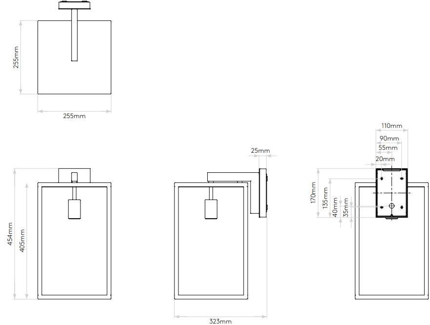 Astro Lighting Бра для наружного освещения из стали и стекла с диммером Box sun-id-1476458 - Вид №10