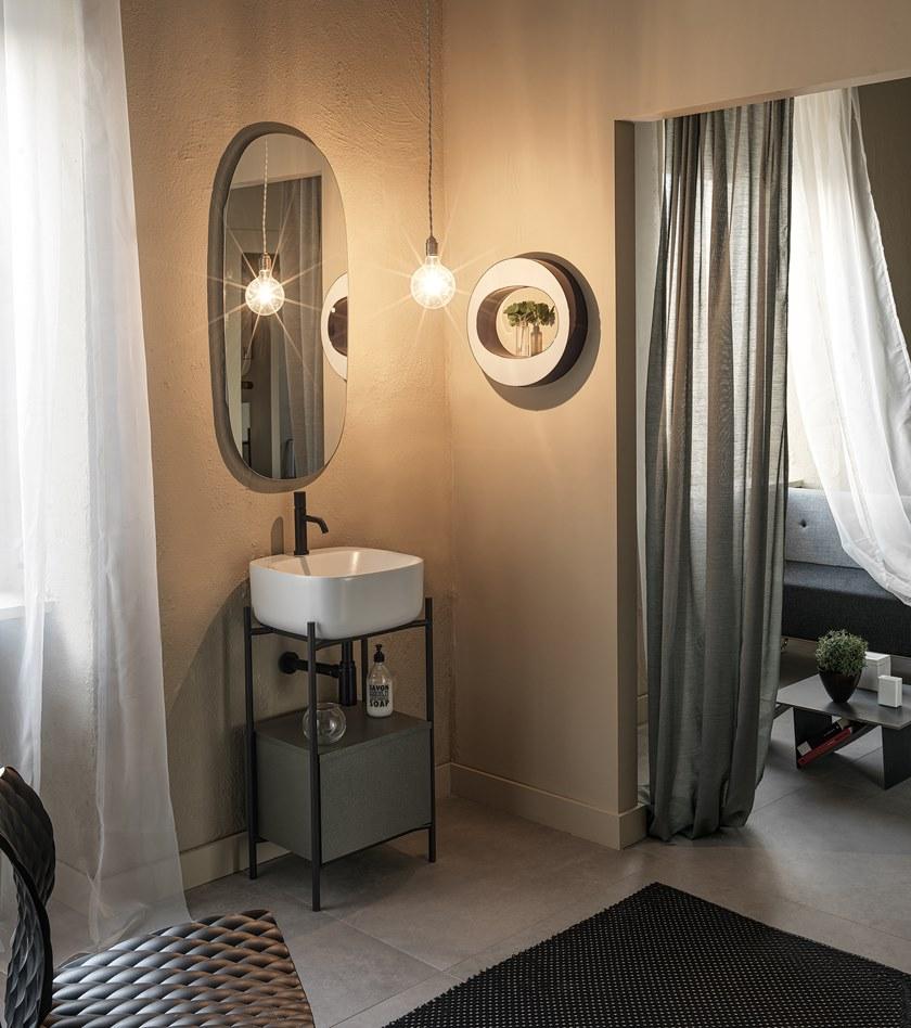 Scarabeo Ceramiche Тумба под умывальник из металла с ящиками Diva sun-id-1465449 - Вид №4