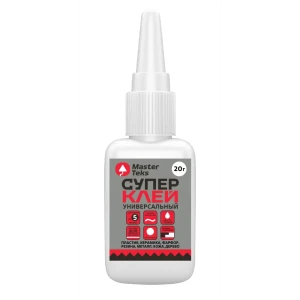 MasterTeks Универсальный цианакрилатный клей 20 г для моментального склеивания 88747672