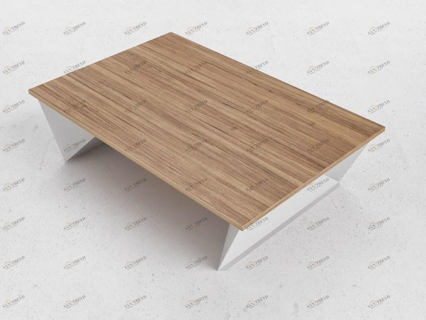 ODESD2 Прямоугольный журнальный столик из стали и дерева Q sun-id-1493069