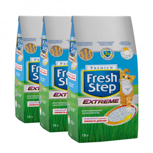 ПР0029490*3 Наполнитель для кошачьего туалета с тройным контролем запаха впитывающий 18 литров (упаковка - 3 шт) Fresh Step