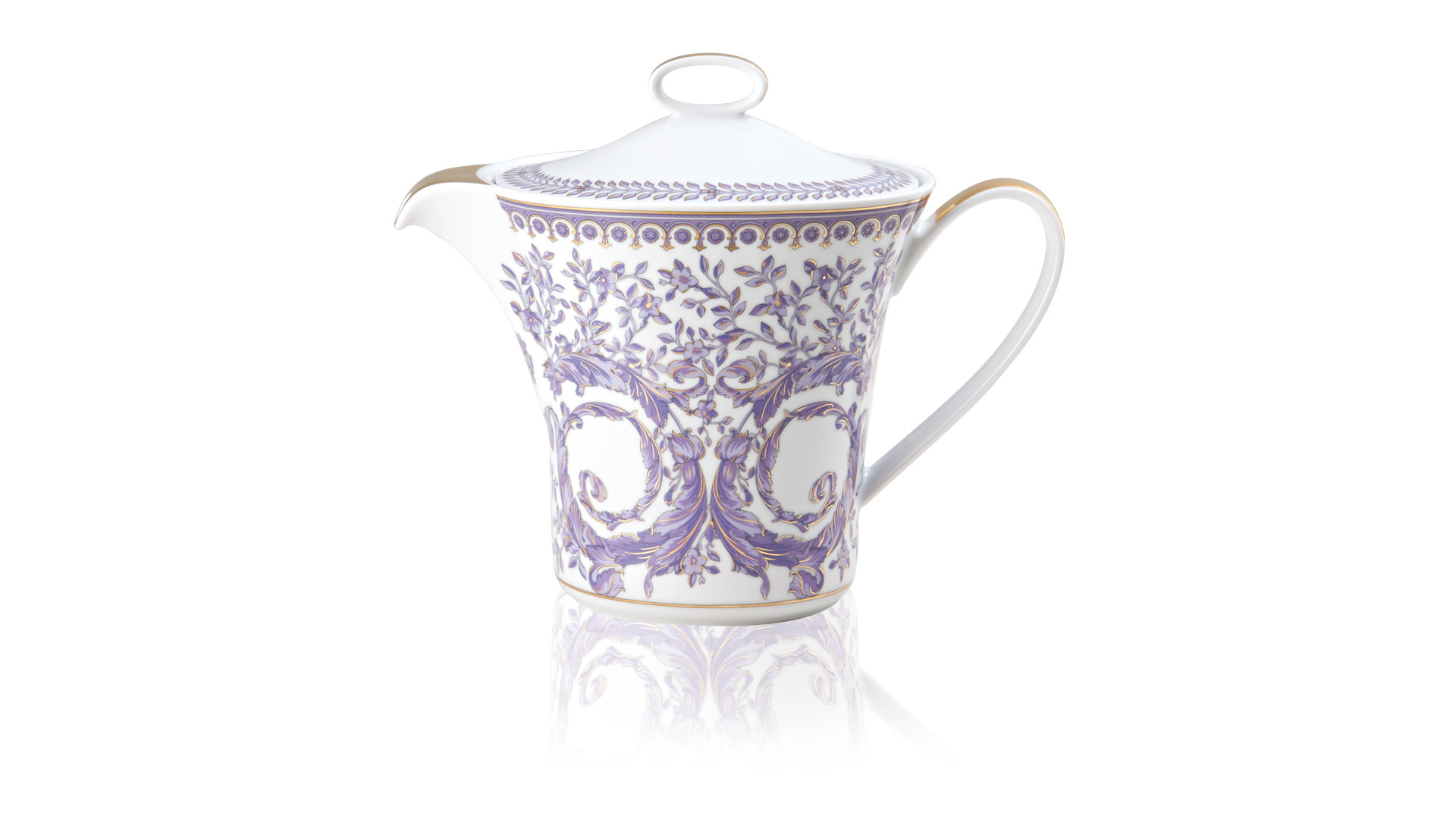 10620614 Rosenthal Versace Тет-а-тет чайный Rosenthal Versace Большой Дивертисмент на 2 персоны 8 предметов, фарфор Фарфор  - Вид №3