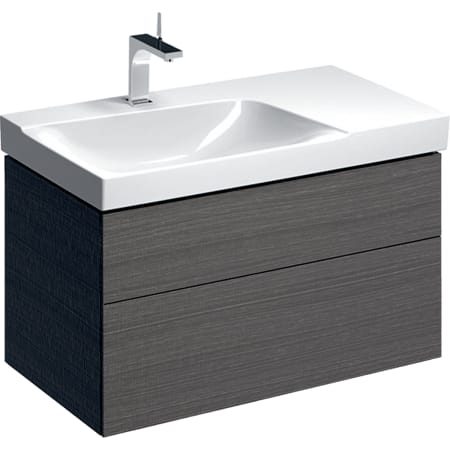 500.516.43.1 Шкафчик для раковины Geberit Xeno² с полкой, с двумя выдвижными ящиками Geberit  - Вид №5