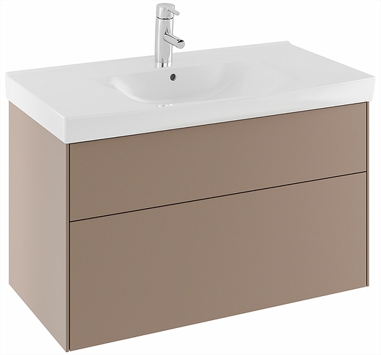 42551 IFO Sense тумба под умывальник, с двумя ящиками, W = 600 мм, W1 = 622 мм, белый - Вид №11