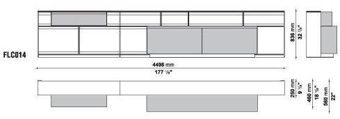 B&B Italia Модульный открытый книжный шкаф Flat.c sun-id-1463765 - Вид №38