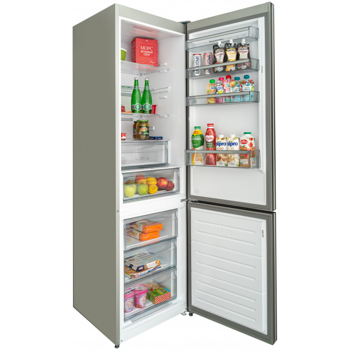 9245494 Холодильник с морозильником   Schaub Lorenz SLU S379Y4E черный STDN-0144769 - Вид №3