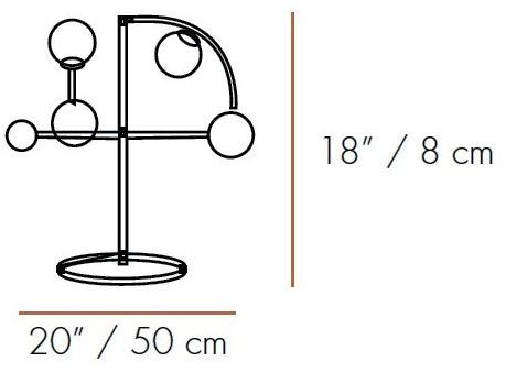 UTU Soulful Lighting Настольная лампа из металла с фиксированным кронштейном Helio Santreyd sun-id-1410481 - Вид №2