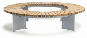 VESTRE Модульная круглая скамья из стали и дерева Vroom