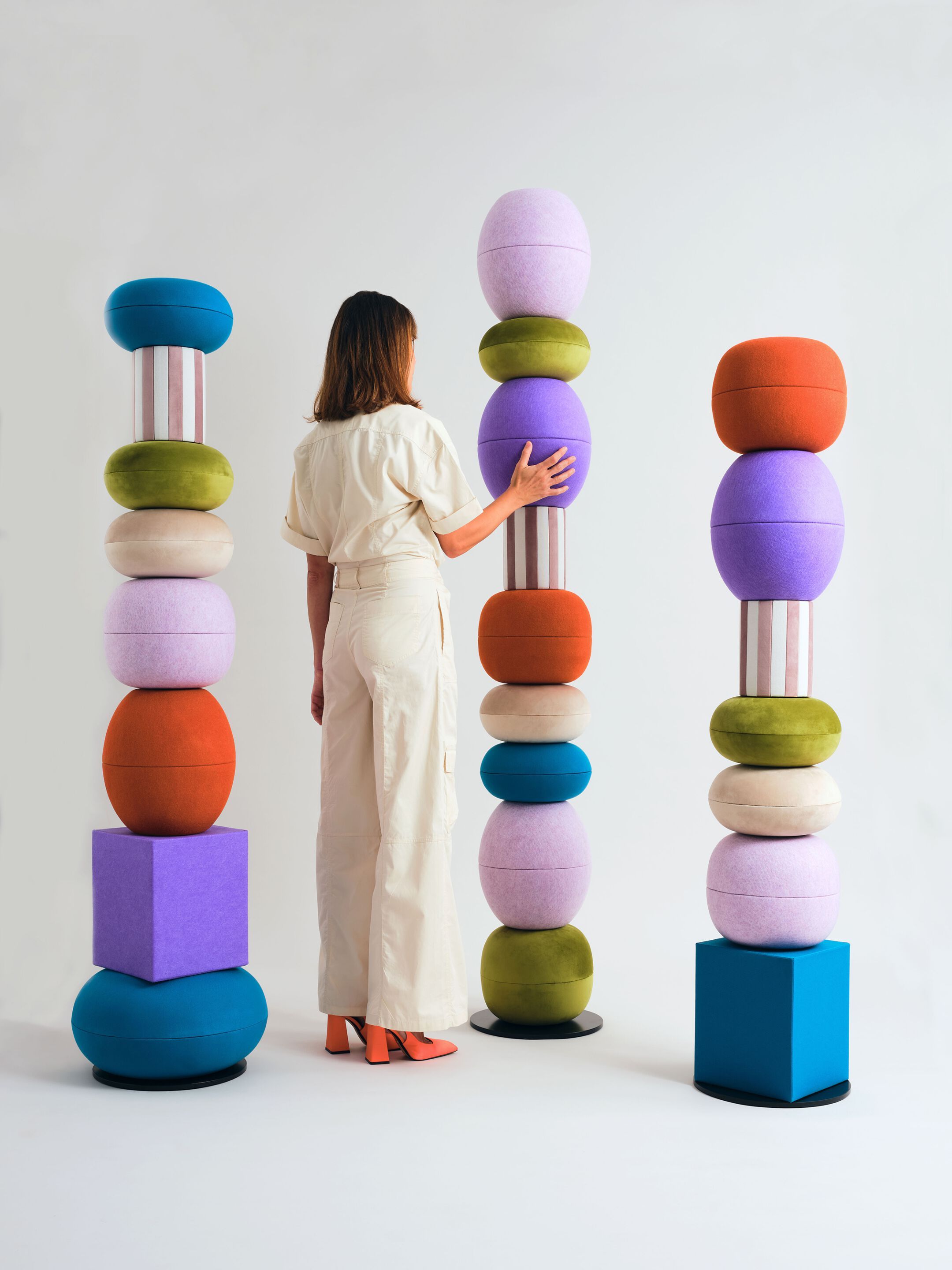 Звукопоглощающая отдельно стоящая офисная перегородка Slalom IDOL ARCH-00052595 - Вид №8