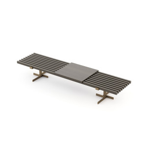 Деревянный прямоугольный журнальный столик