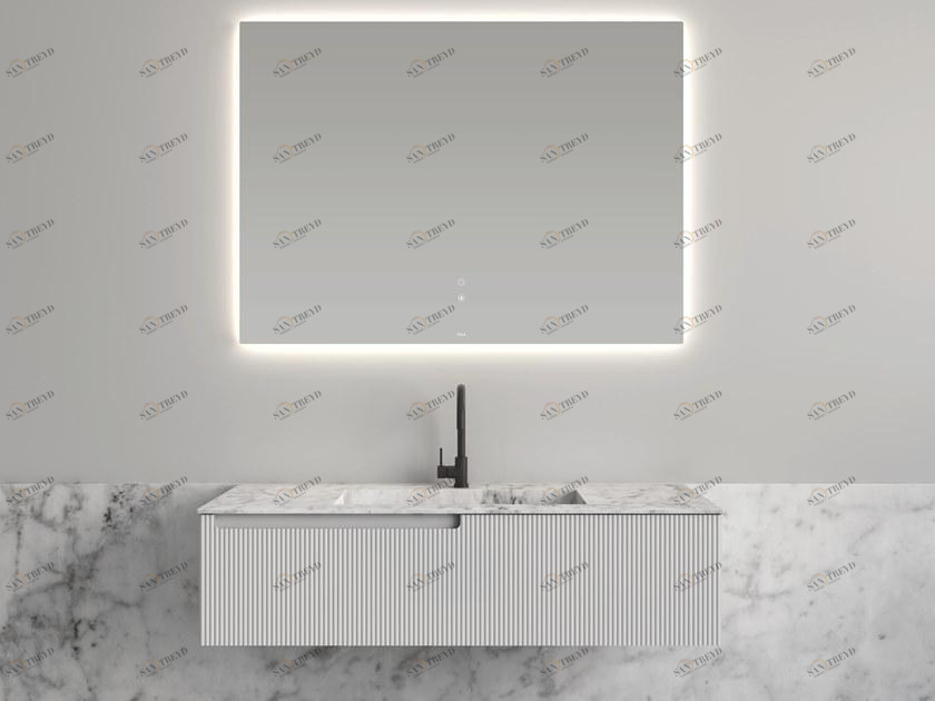 Fiora Тумба под умывальник из полиуретана со столешницей из каррарского мрамора Synergy sun-id-1455791