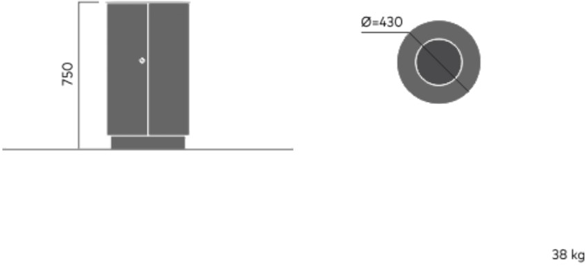 VESTRE Урна для мусора из оцинкованной стали April sun-id-1511740 - Вид №7