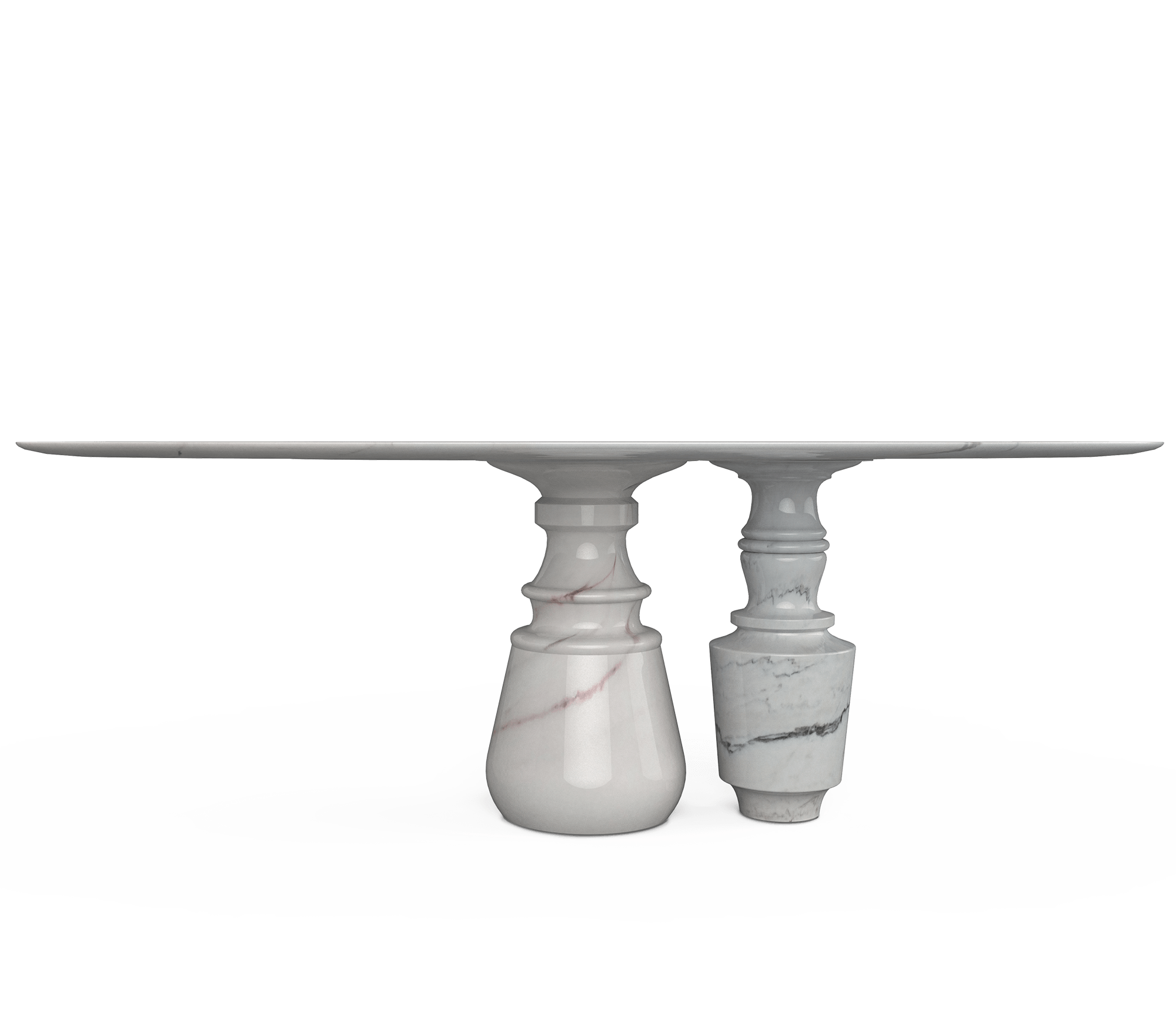 0-113 Овальный обеденный стол Pietra estremoz Boca Do Lobo  - Вид №1