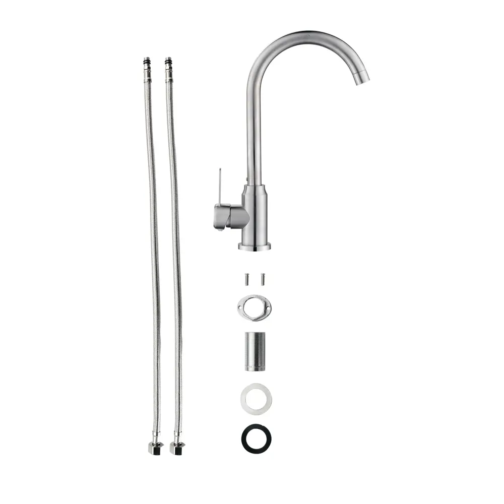 Смеситель кухонный Vidage VFR8631 SI высота 35 см цвет сатин STLM-2110591 - Вид №4