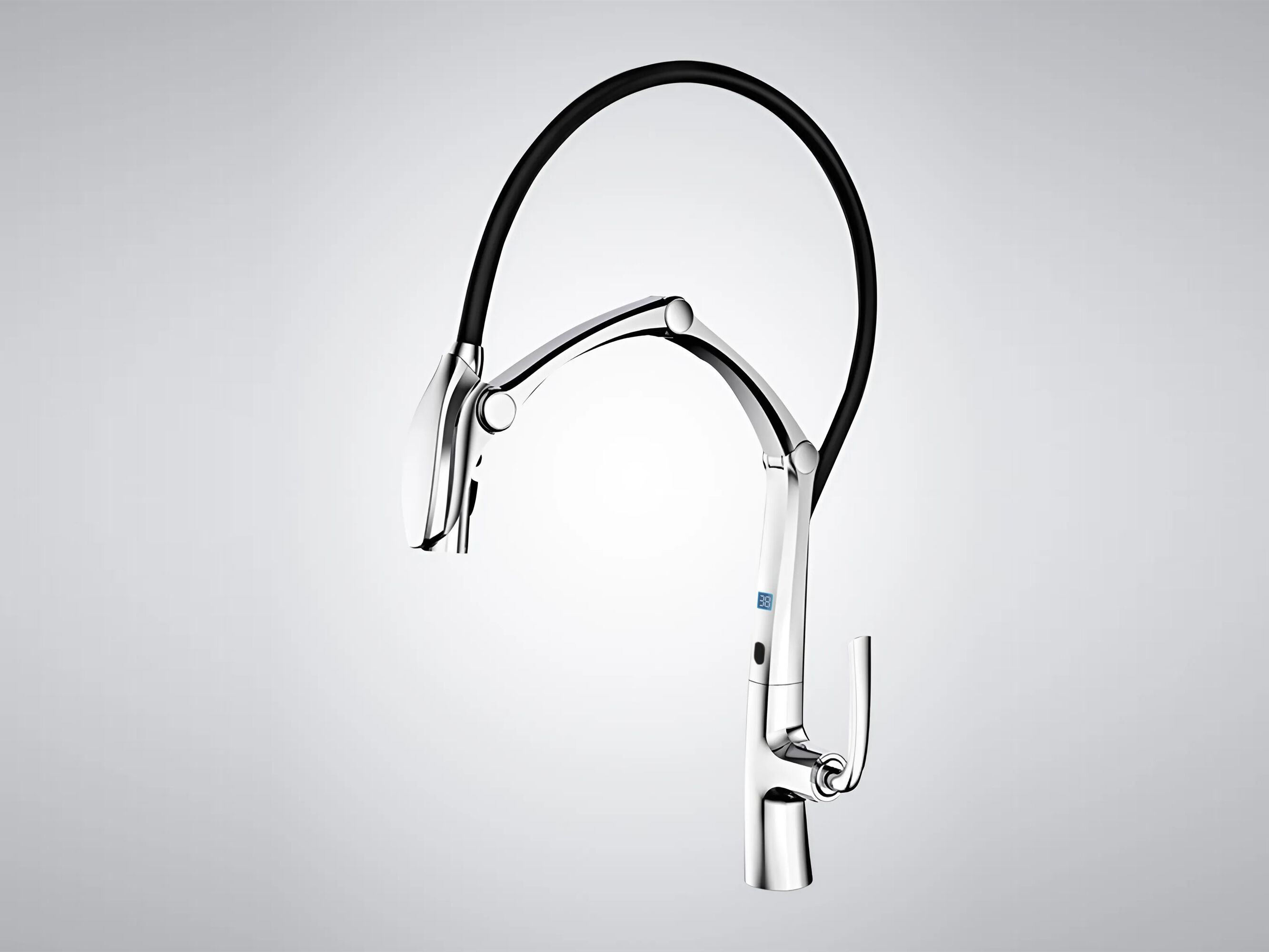 Смеситель для кухни на одно отверстие с выдвижным ручным душем Fontana Showers LANGRES ARCH-00027606