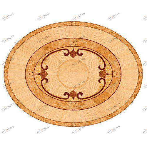 Художественный паркет Da Vinci Розетка 26-147 Дуб Селект (Гладкая) х1000диаметр мм 260090147