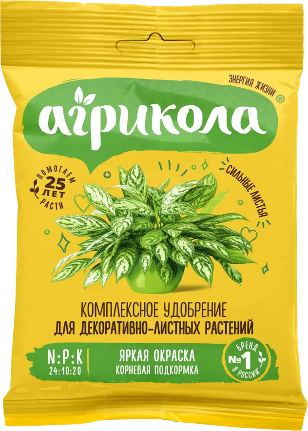 АГРИКОЛА Удобрение для декоративно-лиственных растений 25 г 82796340
