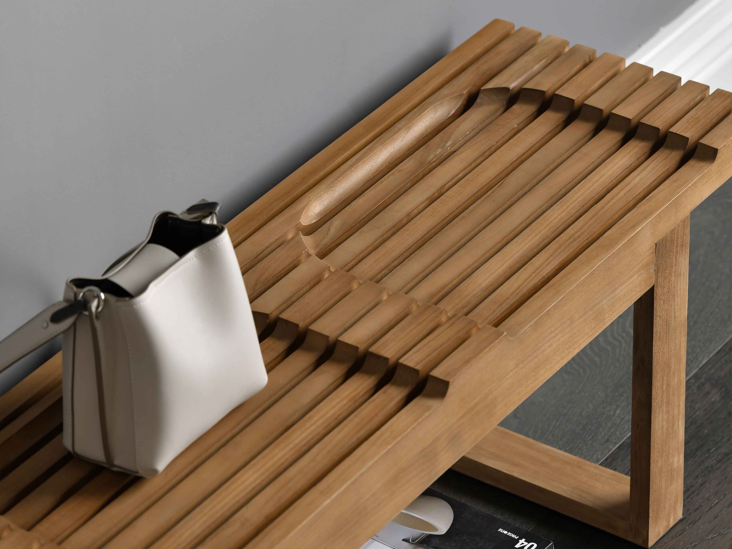 3-местная скамейка из массива дерева Air Division раковина ARCH-00096897 - Вид №6