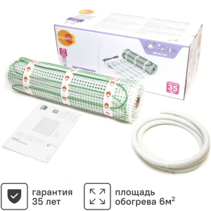 Equation: нагревательный мат для тонкого теплого пола 6 м² 89345970