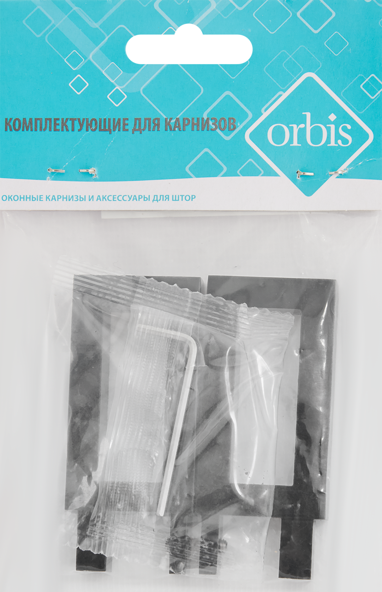 Наконечник Квадро Симпл черный металлический 4 см (2 шт.) INSPIRE 86198717 STLM-0066734 - Вид №2