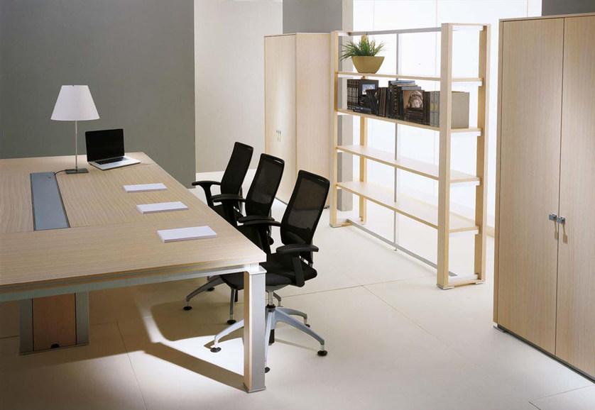 IFT Модульный прямоугольный стол для совещаний из фанерованной древесины Electa sun-id-1394775 - Вид №1