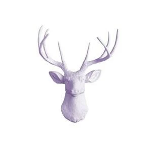 Голова декоративная «Олень» Yagoodza, сирень/сирень