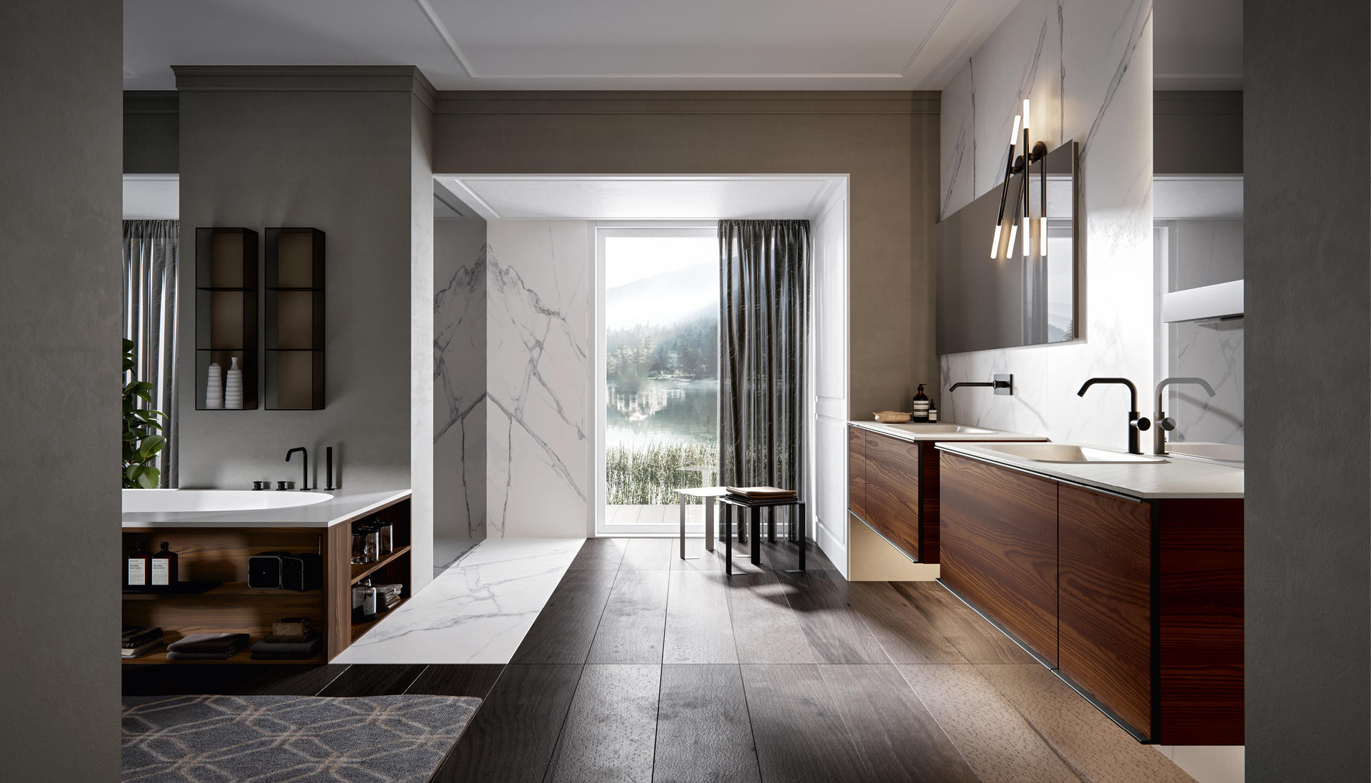 ED-ST16 Edone Книжные ванны КНИГА доступны в различных комбинациях установки  - Вид №1