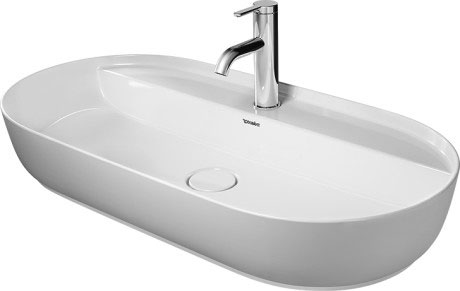 0380802100 Накладная раковина на столешницу  овальная Duravit Luv - Вид №1