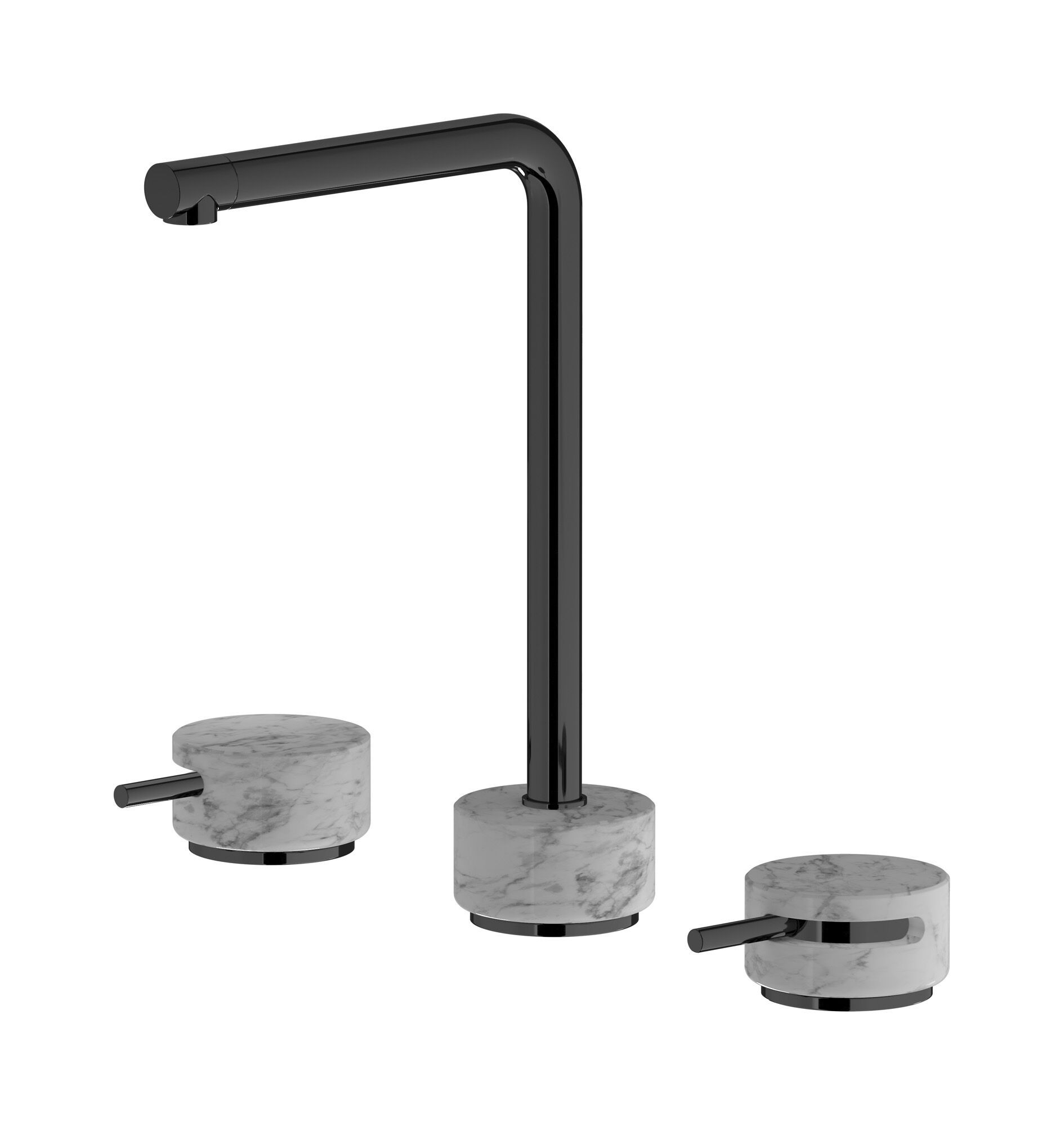 Смеситель для раковины с 3 отверстиями для мраморной столешницы IB мрамор + мрамор Elle ARCH-00027172 - Вид №2