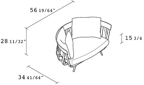 Alias Диван из ткани E la nave va 02a - Вид №4
