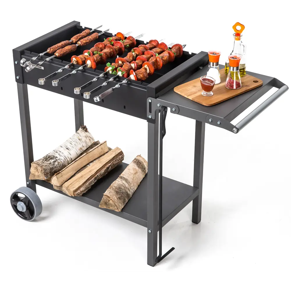 GRATAR Мангал МАН 202 с колесами и полками для комфортного отдыха 82490239 STLM-0028408 - Вид №9