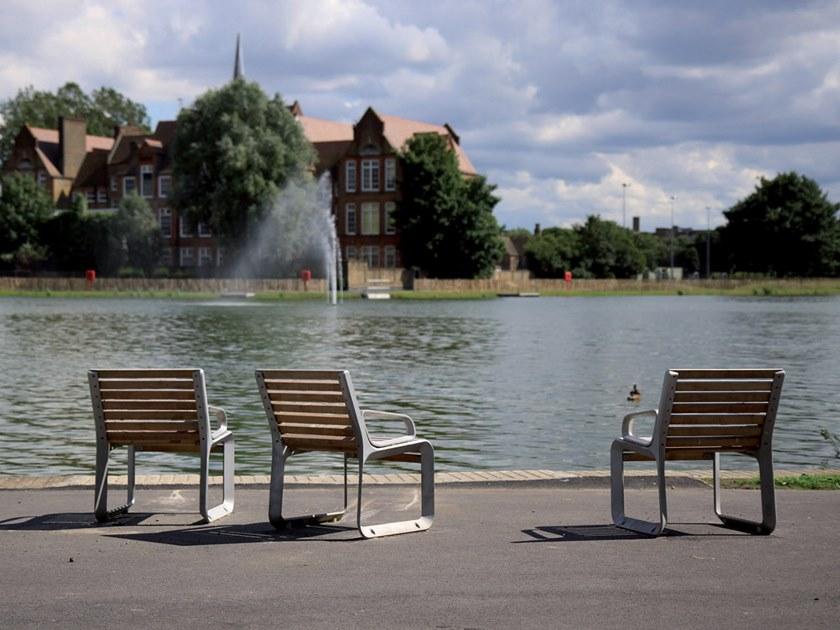 mmcité1 Садовый стул из алюминия и дерева Portiqoa Pqa152  - Вид №3