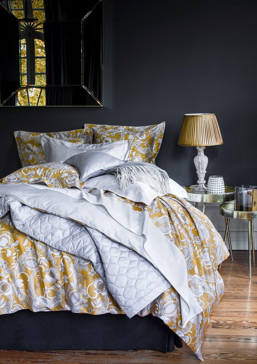 Alexandre Turpault Пододеяльник из хлопкового дамаска с двусторонним принтом Mogador sun-id-1393001 - Вид №2