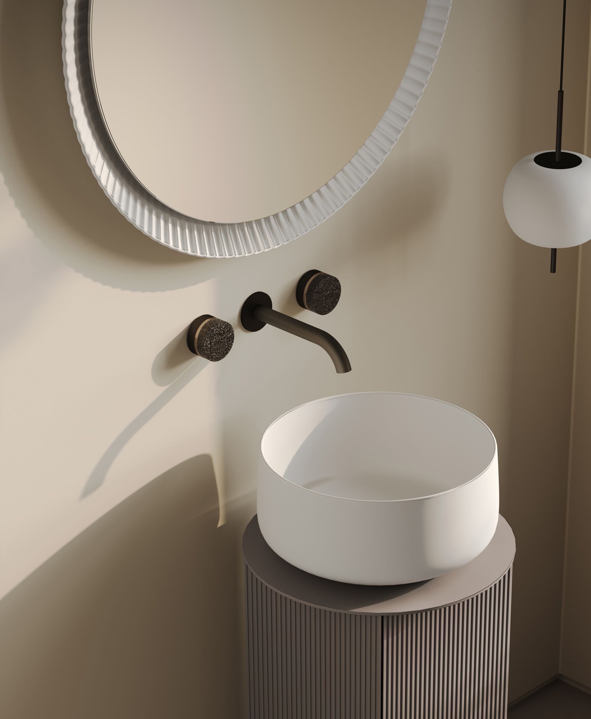 Настенное зеркало со встроенным освещением и керамической рамкой ArtCeram LORD ARCH-00144839 - Вид №1