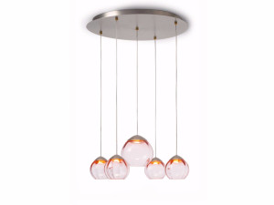 Стеклянный светодиодный подвесной светильник