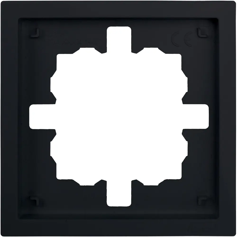 Рамка Lezard Zima для розеток и выключателей - черный бархат 89398402 STLM-1570435
