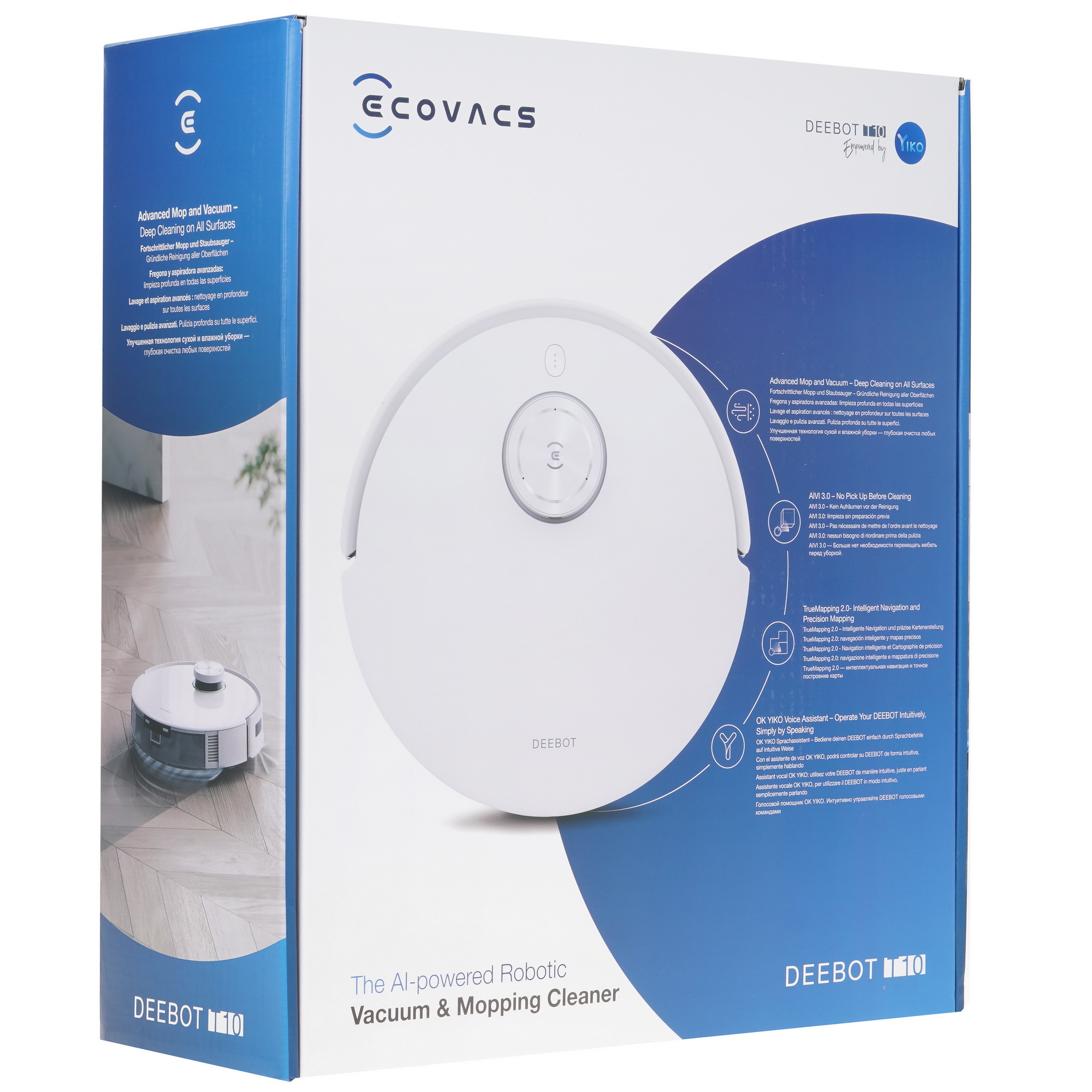 9932267 Робот-пылесос Ecovacs DEEBOT T10 RU белый STDN-0072758 - Вид №11