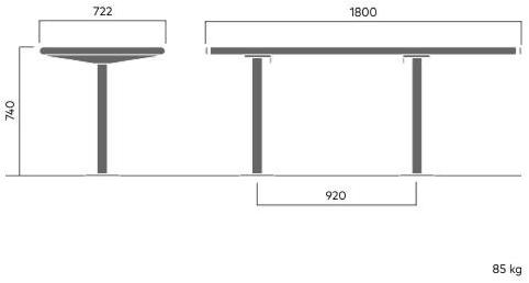 VESTRE Стол для пикника из стали и дерева April sun-id-1381246 - Вид №15