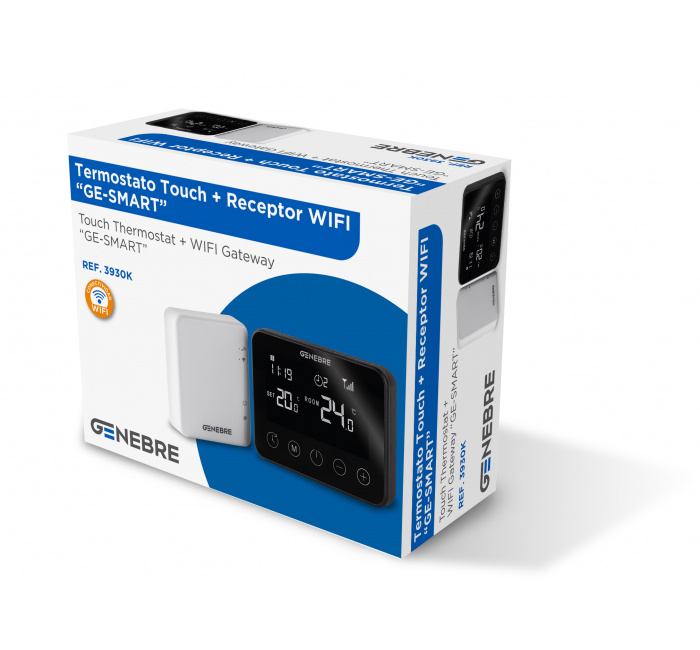 GENEBRE 3930k Сенсорный термостат + Wifi шлюз "GE-SMART"  - Вид №1