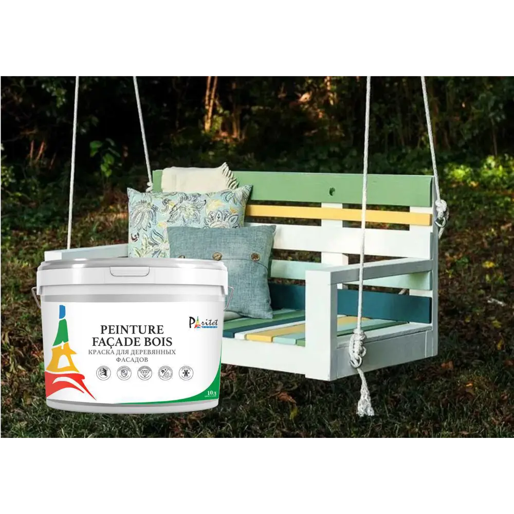 Краска для деревянных фасадов Paritet матовая цвет белый база A 2.5 л STLM-2199248 - Вид №6