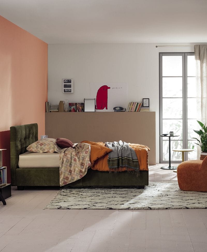 Односпальная кровать с капитонным изголовьем Twils Max Capitonné ARCH-00018341 - Вид №4