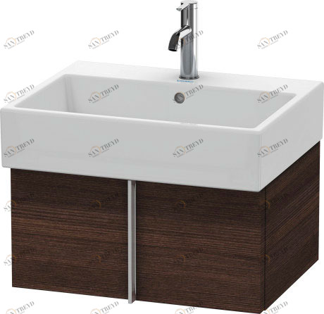 VA612505353 Vero Air Тумбочка подвесная Каштан темный, декор Duravit