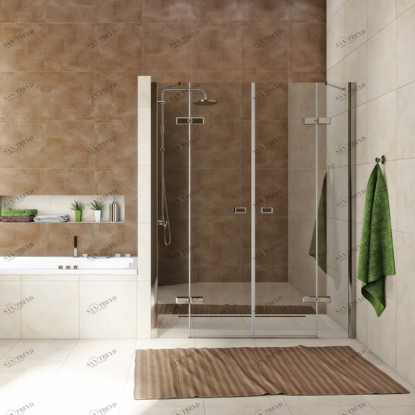 Душевые двери в нишу 220x200 GK-864P стекло прозрачное 6 мм GUTEWETTER TREND DOOR 220X200GK864P