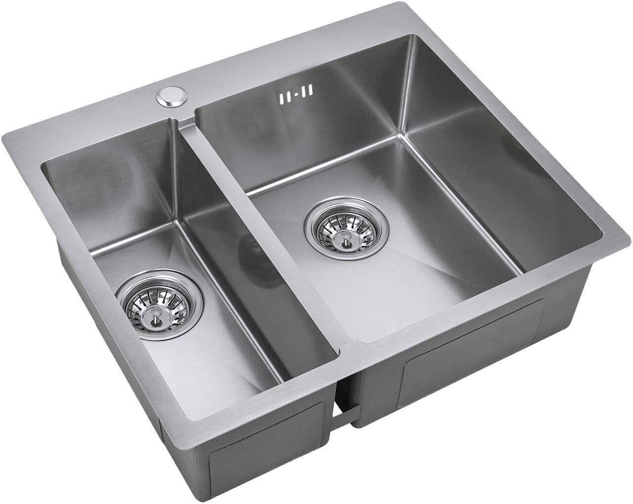 Мойка кухоная ZorG Inox R 59-2-51-R из нержавеющей стали, сталь