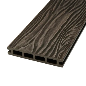 Террасная доска ДПК Прима Groentec цвет Венге 4000x145x22 мм Вельвет 0.58 м²