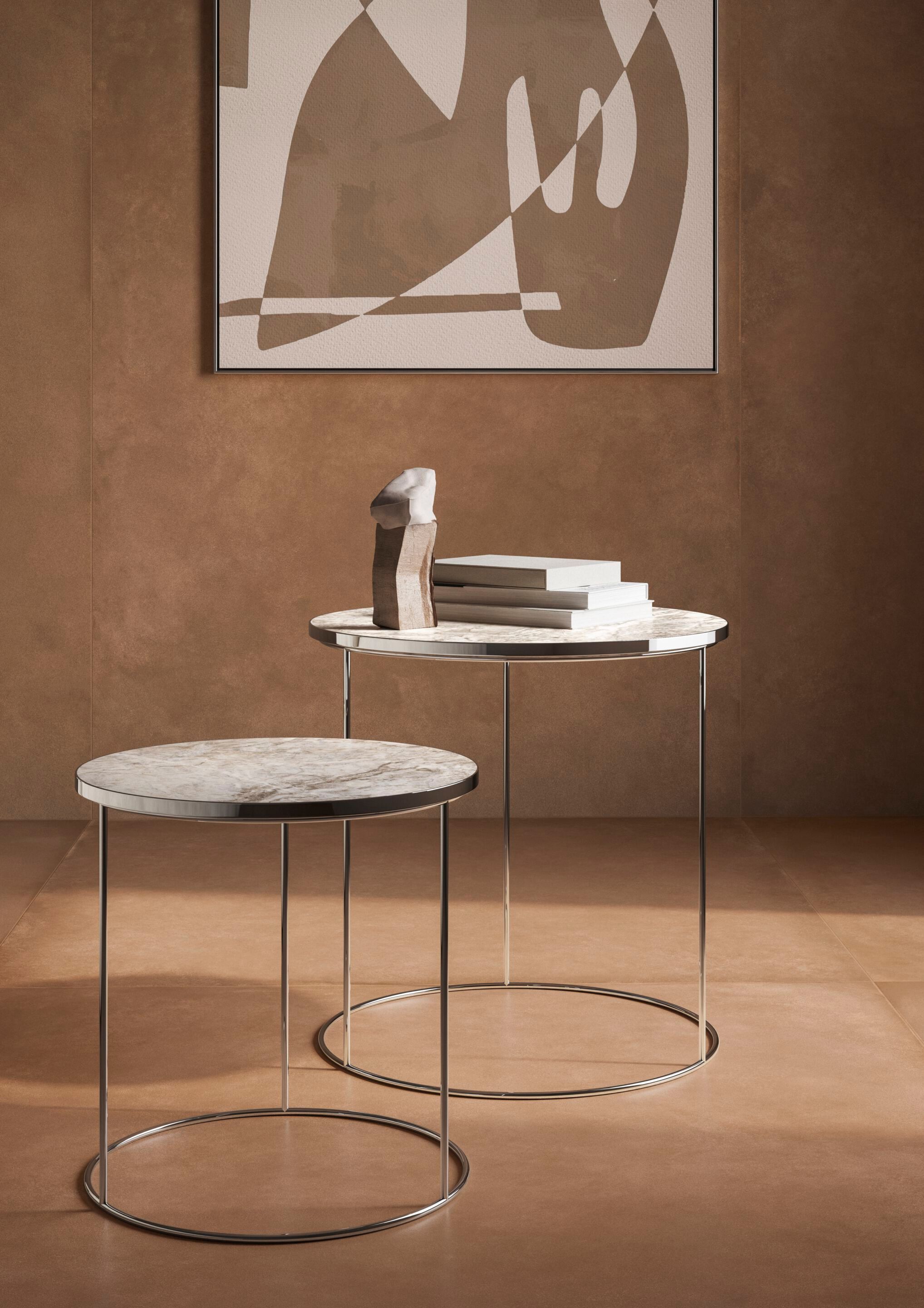 Круглый журнальный столик из керамогранита Casalgrande Padana Convivialis ARCH-00066873 - Вид №1