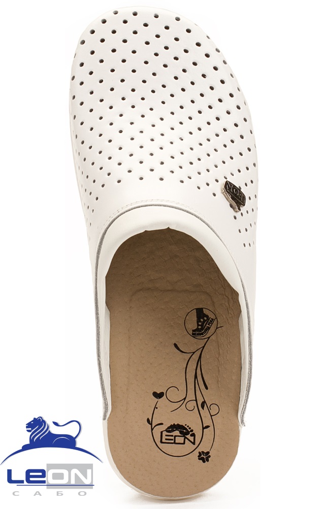 62029 Сабо "Leon LIGHT" женские белые LEON  Сабо и сланцы размер 36  - Вид №1